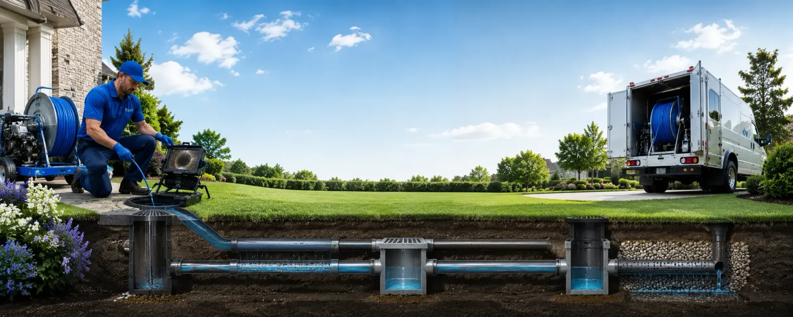 Outdoor drain cleaning information for Poultney, VT